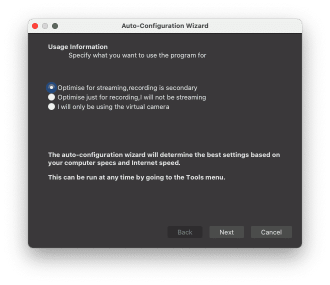 Auto-Configuration Wizard