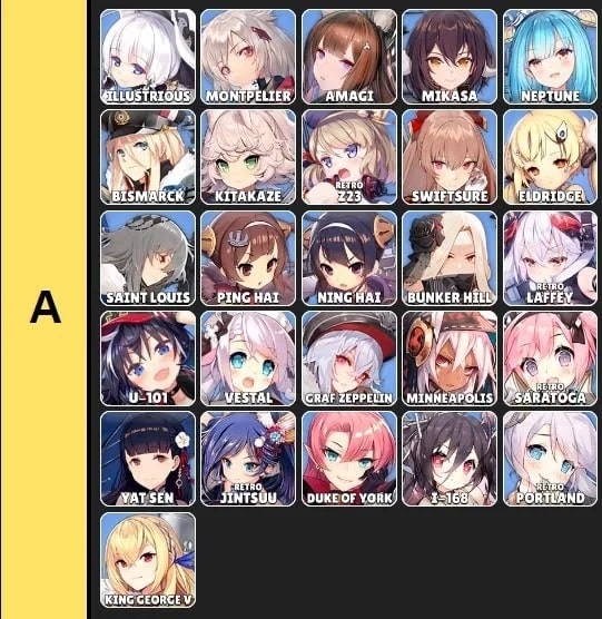 Azur Lane A-Tier