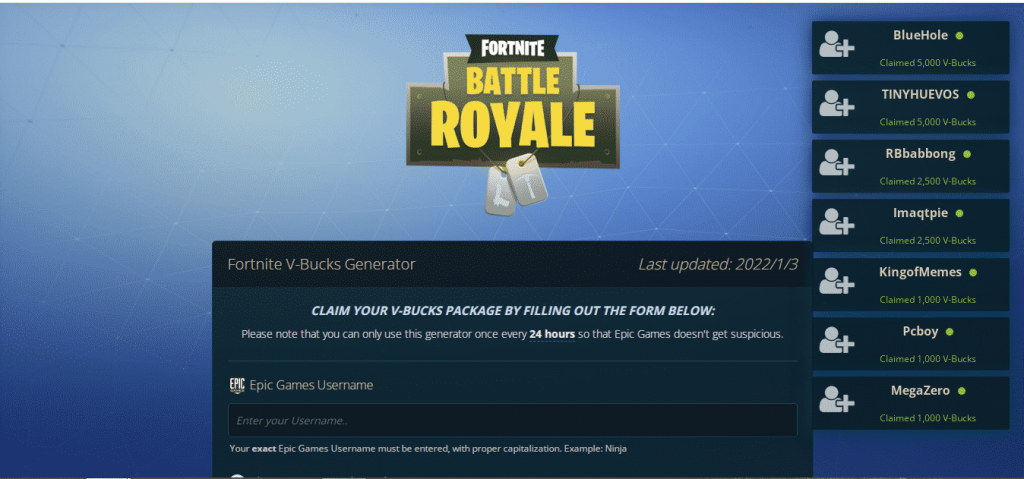 Beware of V Bucks Scams
