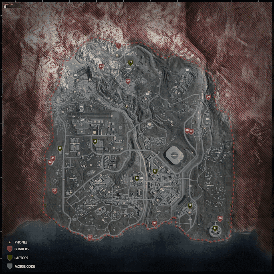 Boneyard Bunker Locations
