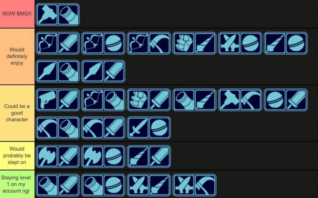 Brawlhalla Weapons Tier List