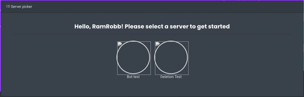 Choose the server you wish to add the Bot to
