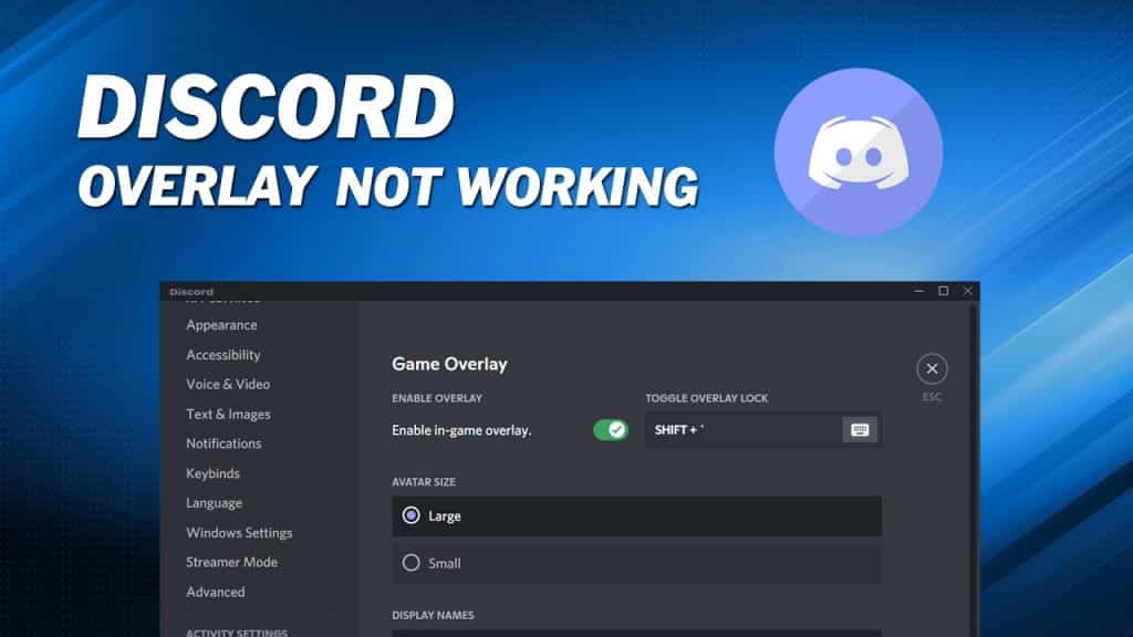 Discord Overlay Not Working