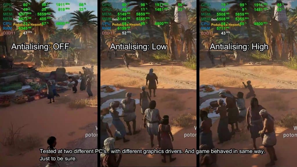 Does Anti-Aliasing help FPS