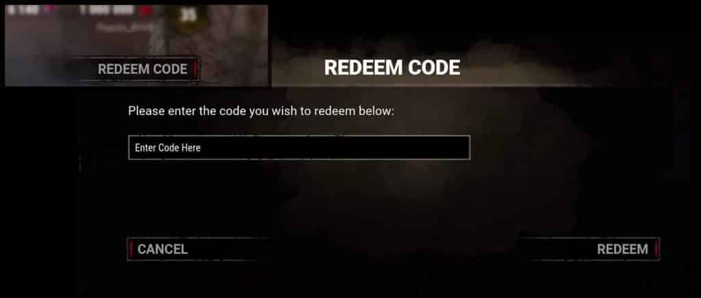 How to Redeem Dead by Daylight Codes