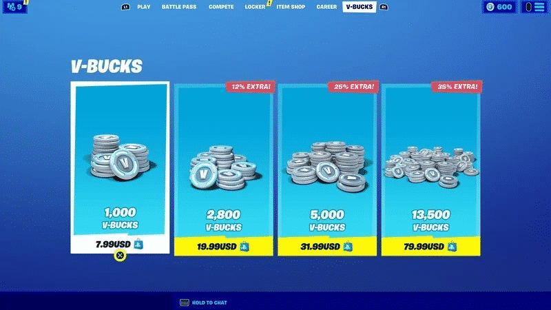 Purchase V Bucks
