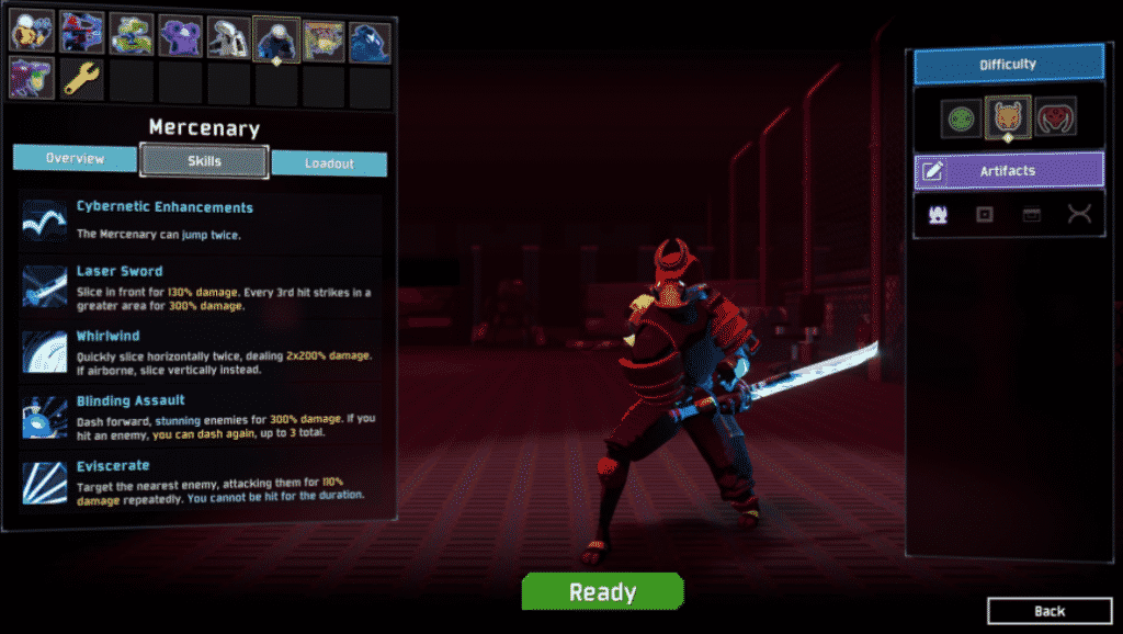 RoR2: Mercenary’s Default Skills