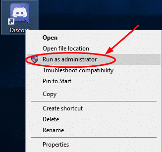 Run Discord in Administrator Mode