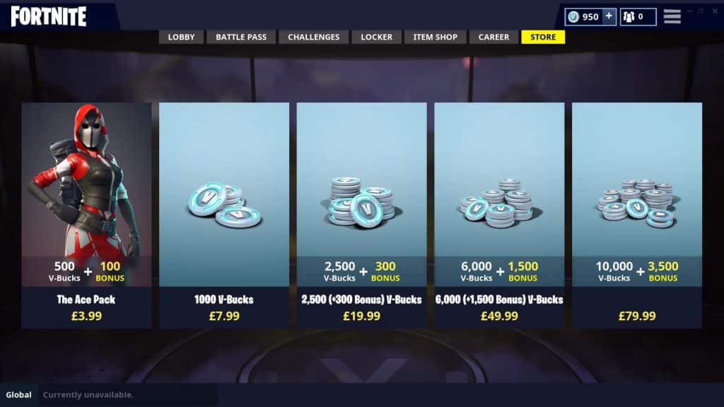 V Bucks bundles and offers