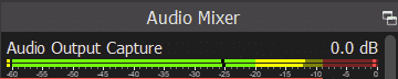 check the audio mixer window