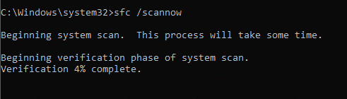 scannow command