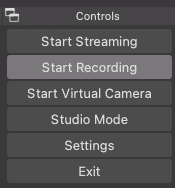 start recording button