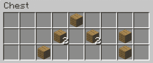 1-12x Oak Planks in Chest