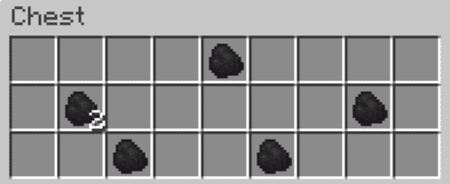 1-8x Coal in Chest