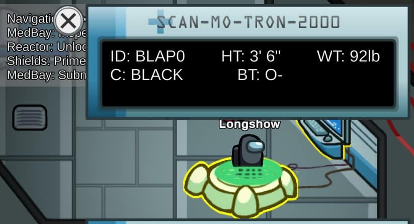 Among Us characters blood type