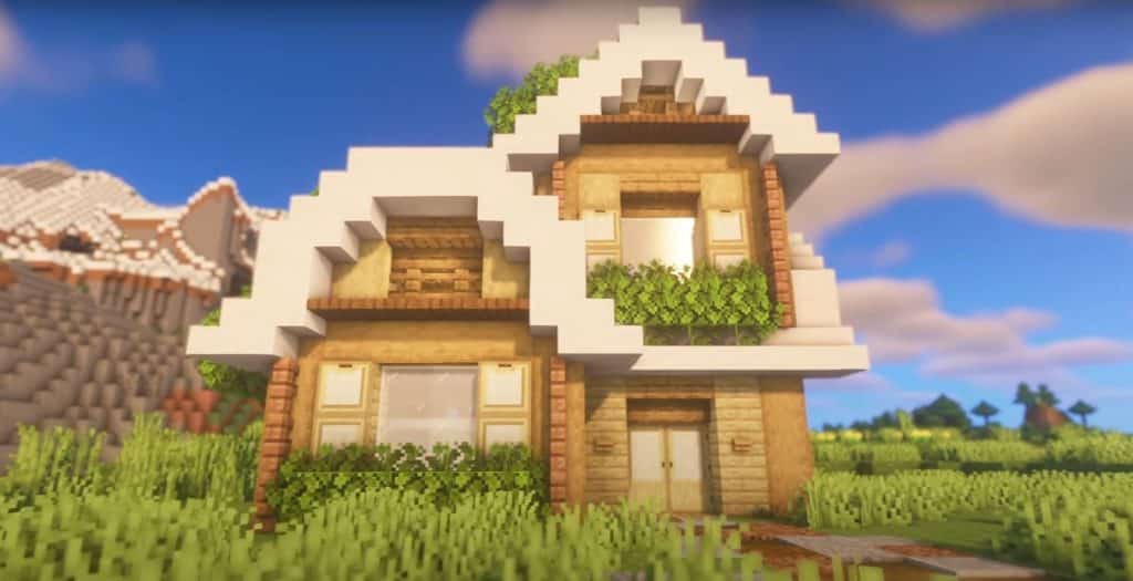 Birch Cottagecore House Minecraft