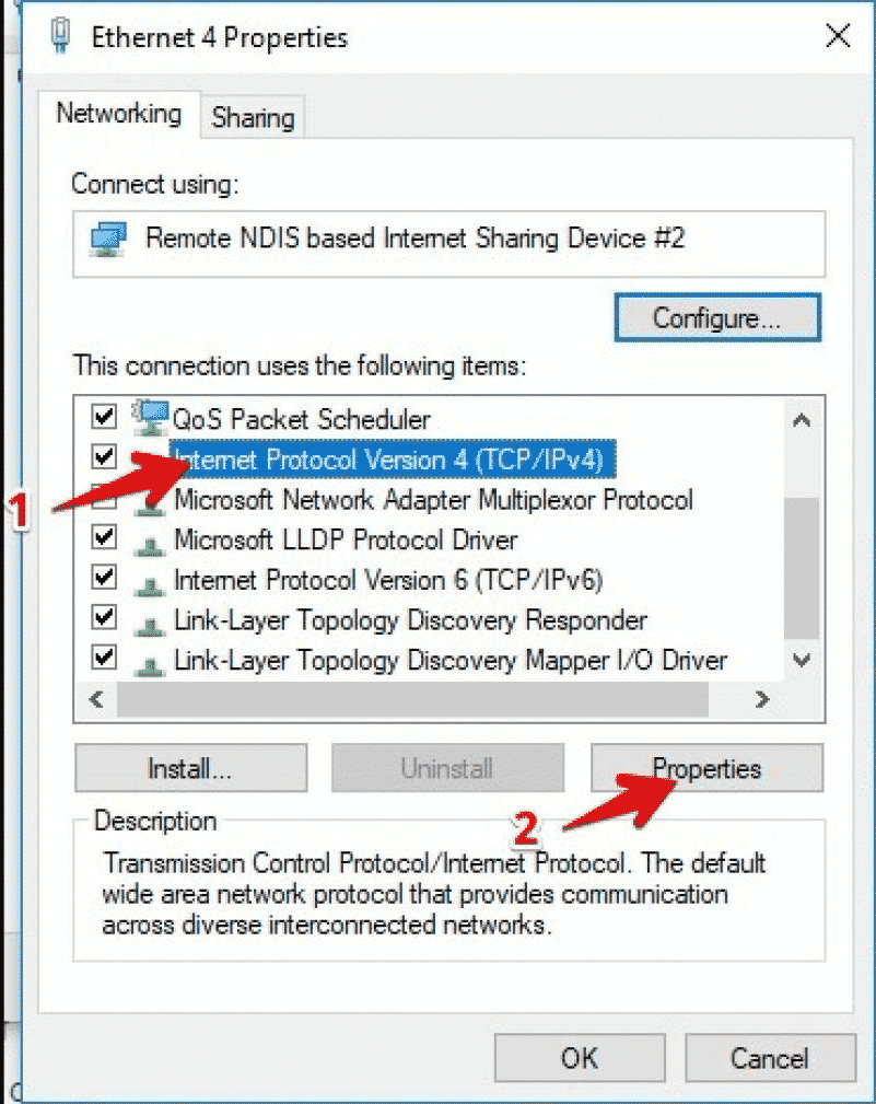 Check Internet Protocol Version 4