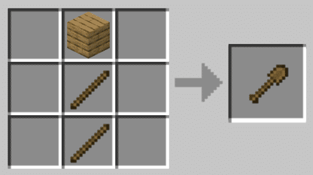 Craft 1x Wooden Shovel
