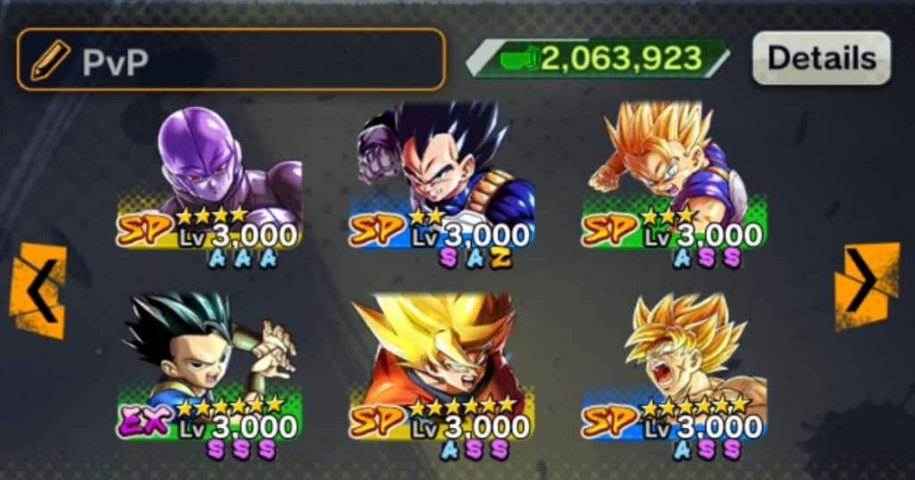 DB Legends Tier List - Teams
