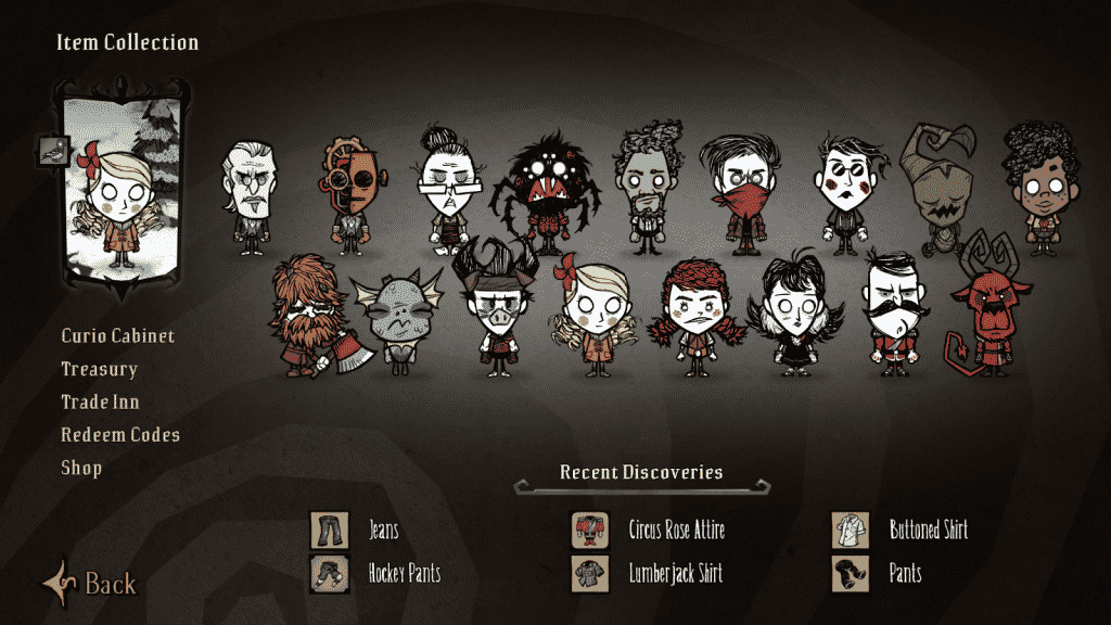 Don't Starve Together Characters