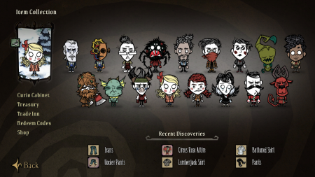 Don't Starve Together Characters