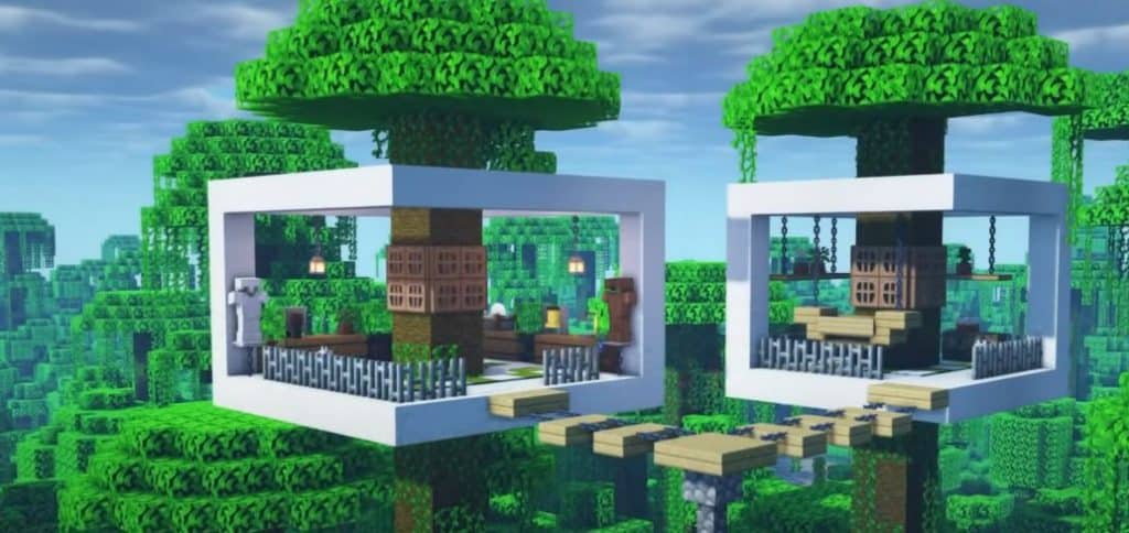 Double Modern Tree House