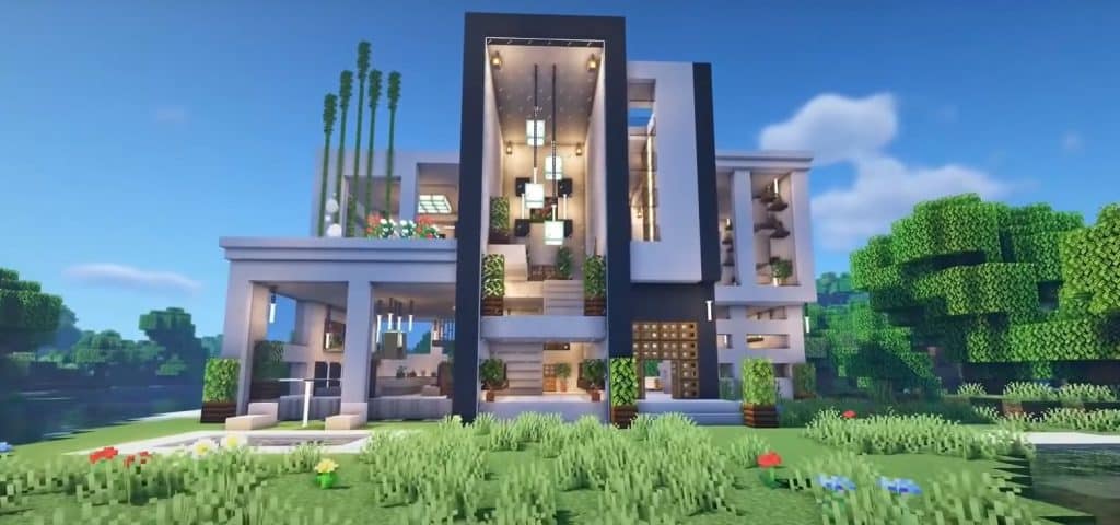 Large Modern Glass Mansion