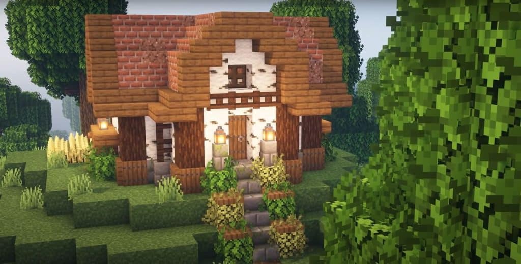 Small Brick Cottage Minecraft