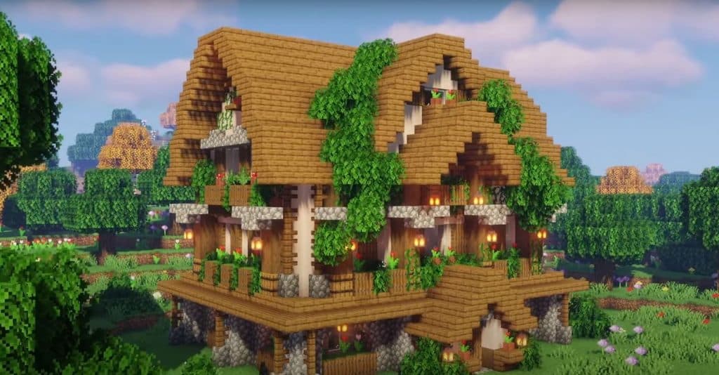 Spruce Wood Cottage Minecraft