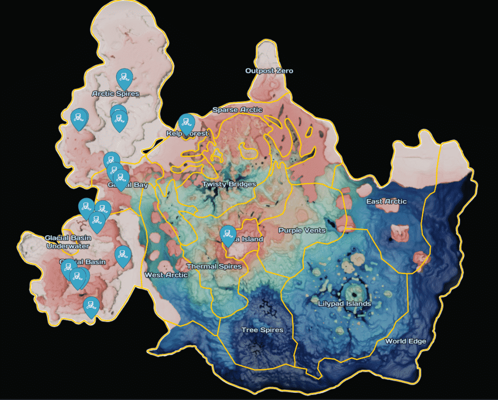 Subnautica Alterra Containers Map