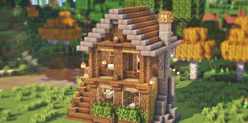 Tall House Minecraft