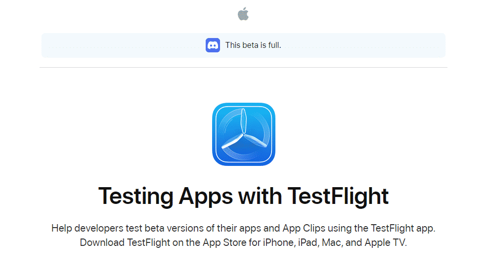TestFlight Website