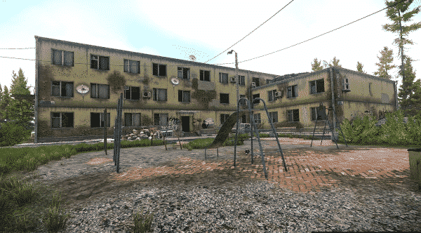 Three Story Dorm Building