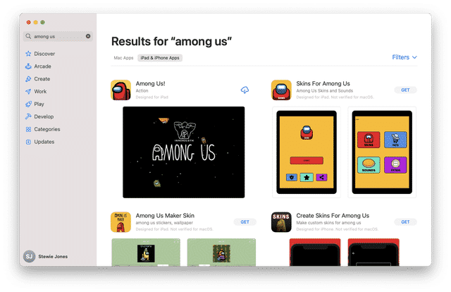 Update Among Us on iOS/macOS Devices