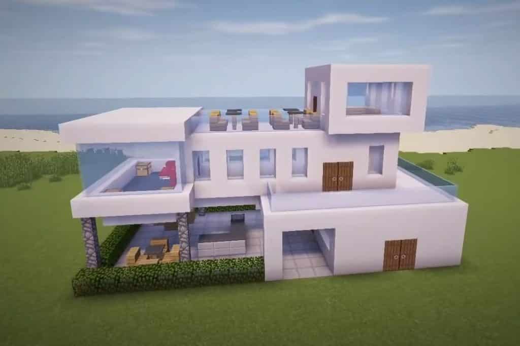 White Concrete Mansion
