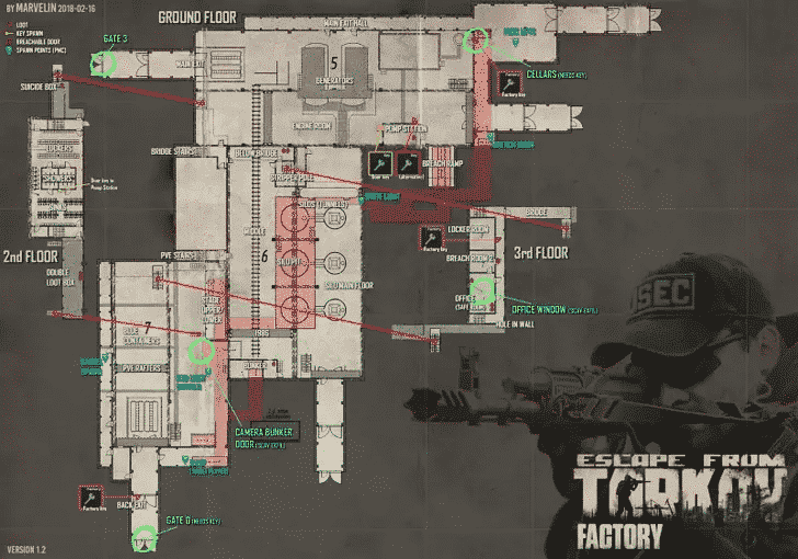 factory map basic layout