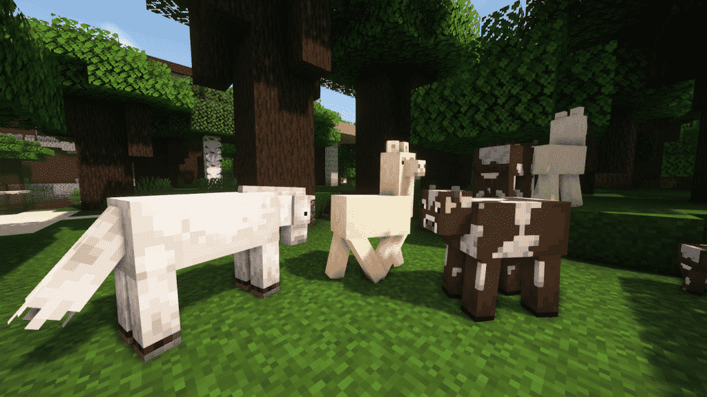 get Leather from Cows, Mooshrooms, Horses