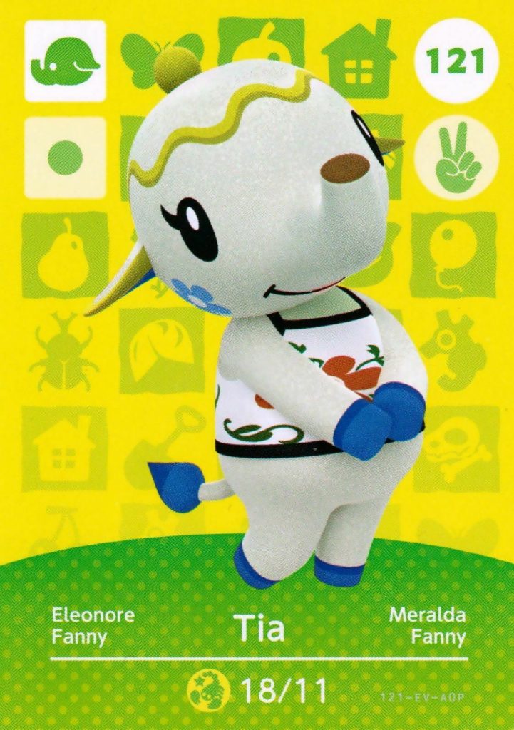 tia animal crossing amiibo card