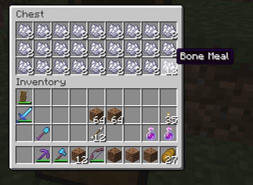 use bone meal to speed things up