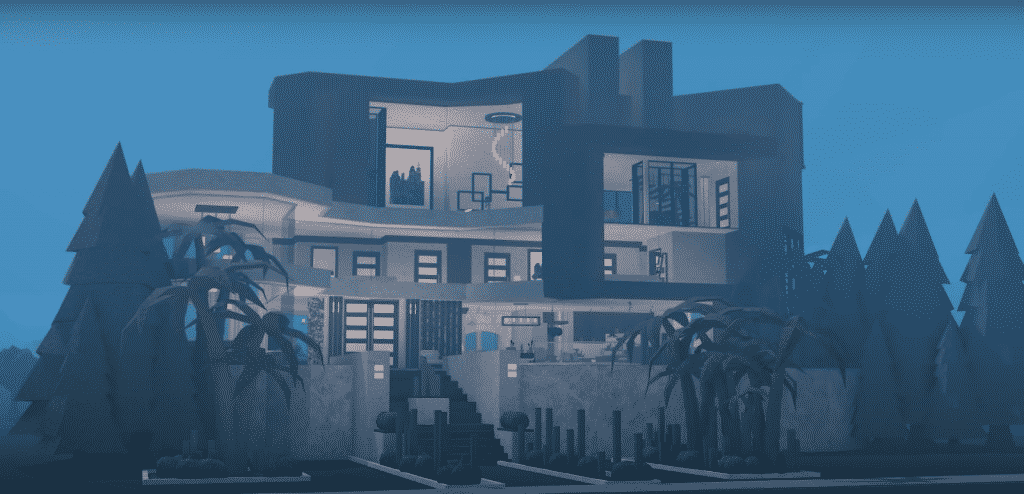 Bloxburg Modern Hillside Mansion