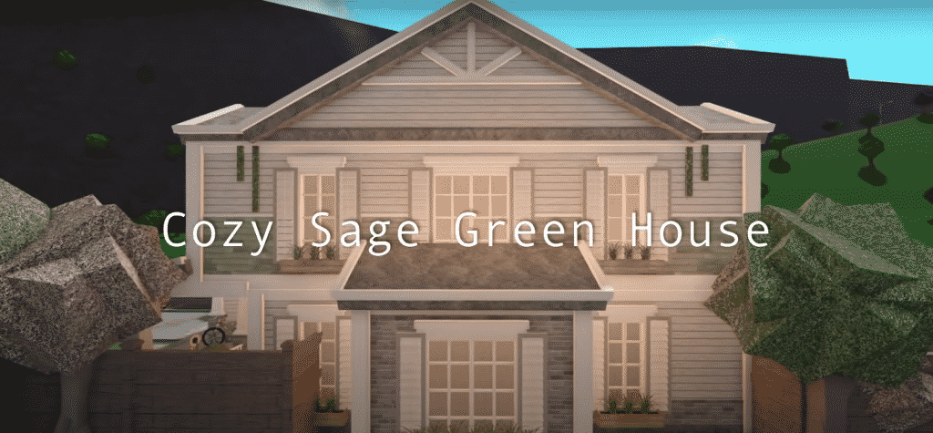 Bloxburg Soft Sage Green House