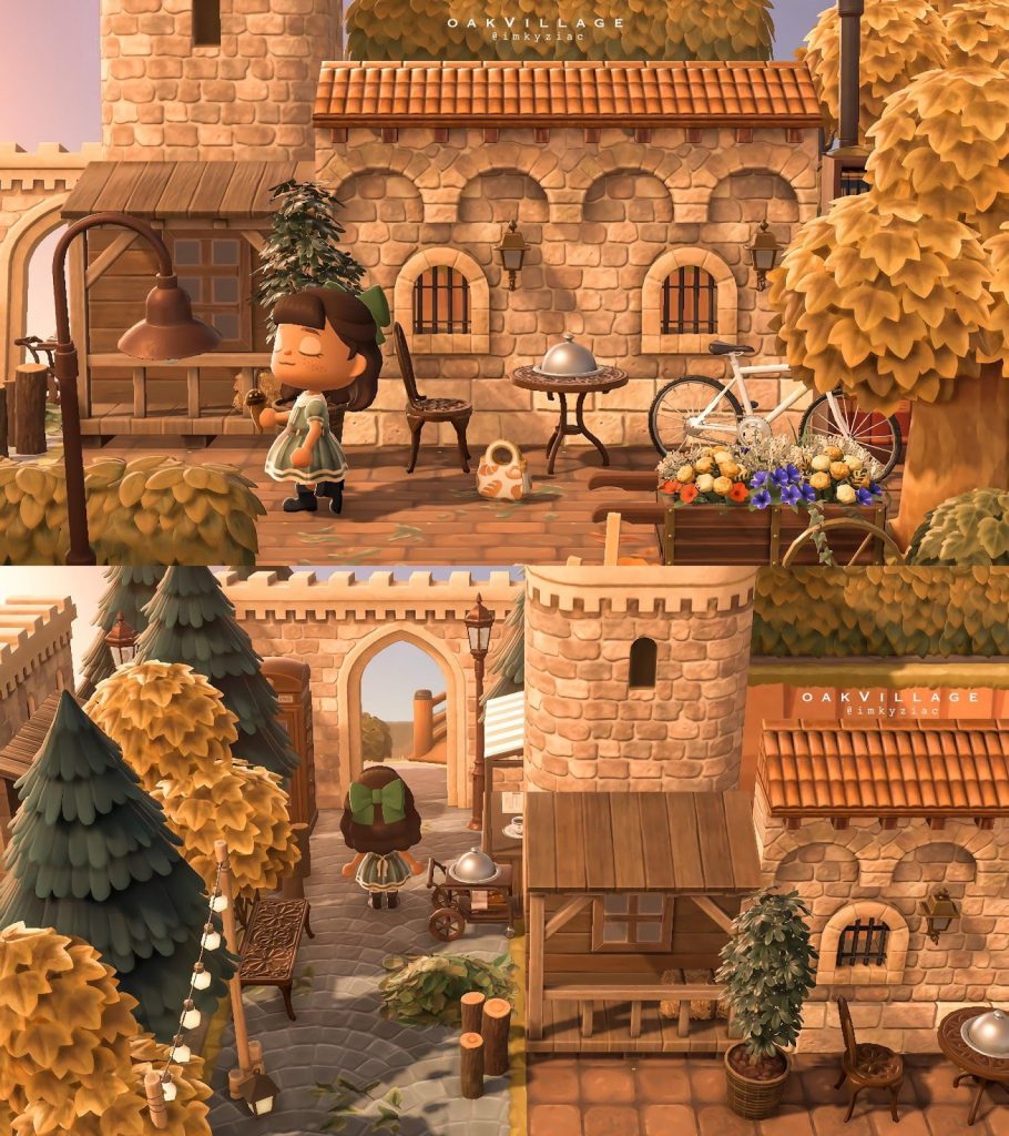 Castle Walls in Town