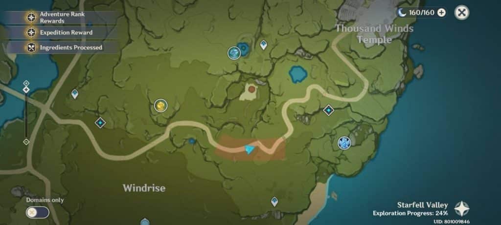 Chloris’s location