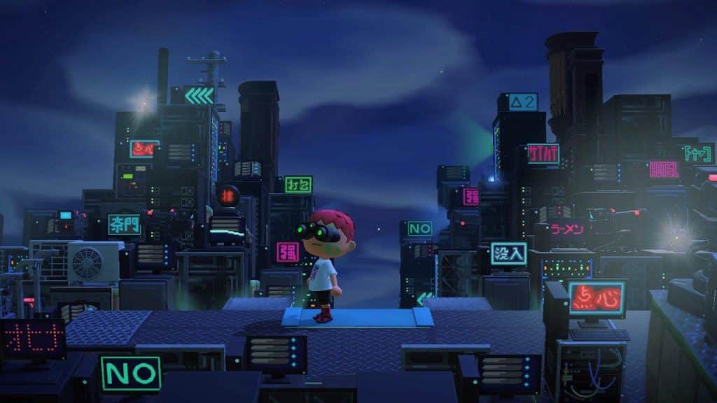 Cyberpunk animal crossing