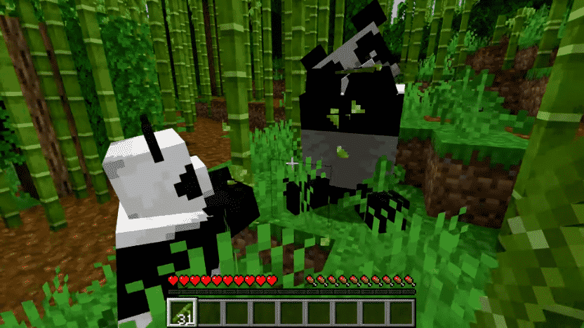 Feed the Panda in Minecraft