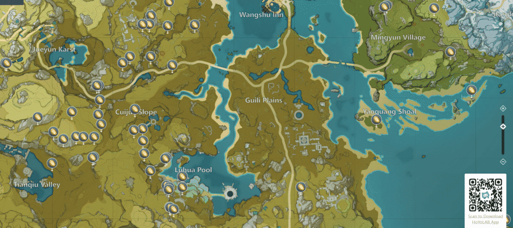 Guili Plains map