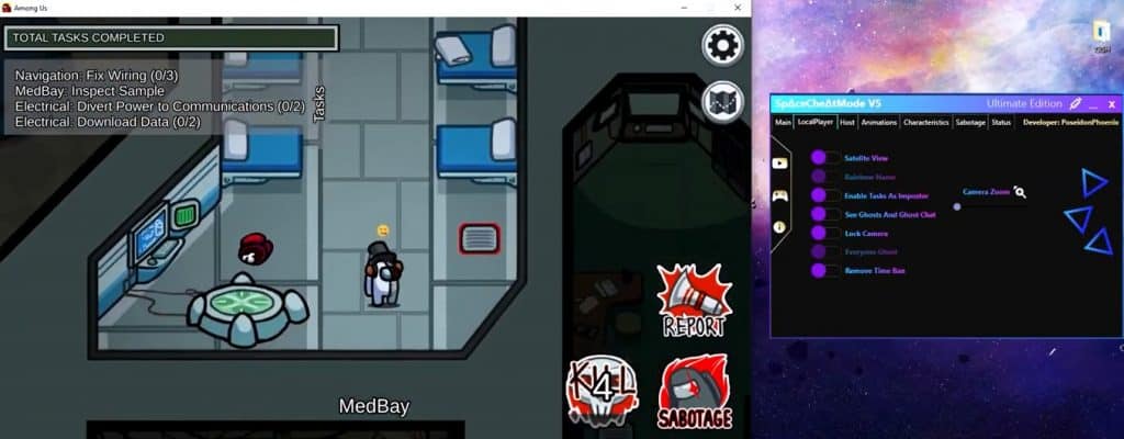 How To Hack Among Us with SpaceCheatMode