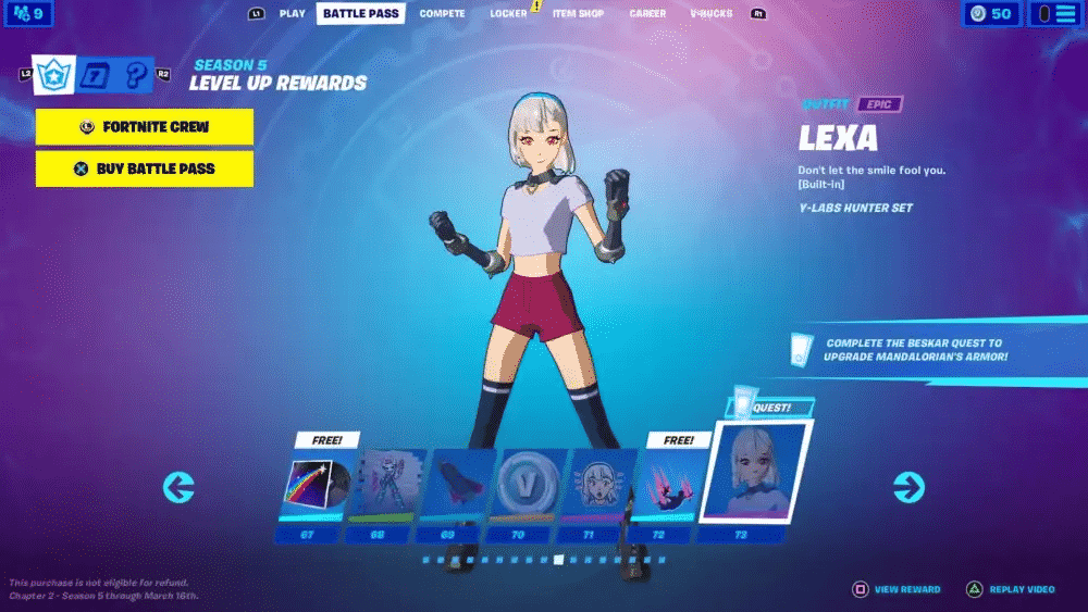 Lexa Fortnite Skin
