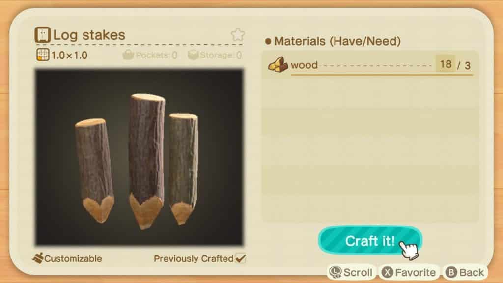 Log Stakes DIY recipe