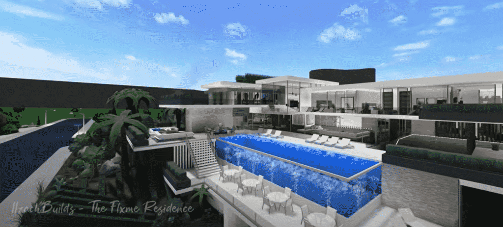 Luxury Modern Mansion Outdoor Bloxburg